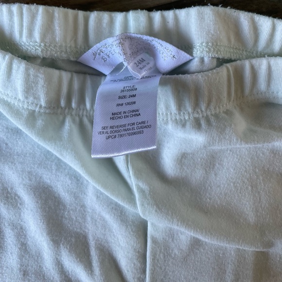 Marmellata 2 Pc Girls Mint Green Lace Tunic Top Dress and Leggings - Picture 3 of 5